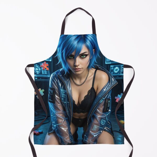 Item preview, Cipher Bluehair Jacket Tech Puzzles itsonlylogical designed and sold by CathryneDelamort.