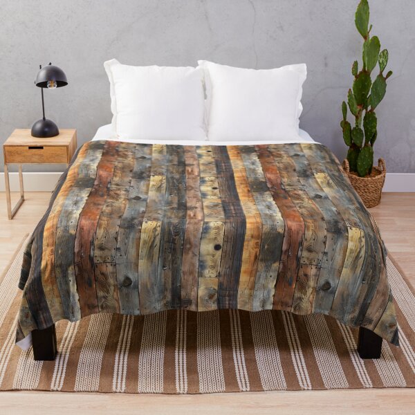 Item preview, Rustic Reclaimed Wood Vertical Parquet Pattern designed and sold by NTGUILTY.