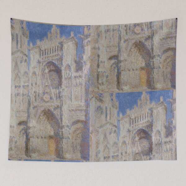 Item preview, Rouen Cathedral the Portal Sunlight by Claude Monet: Luminous Impressionist Poster designed and sold by artofuniverse.