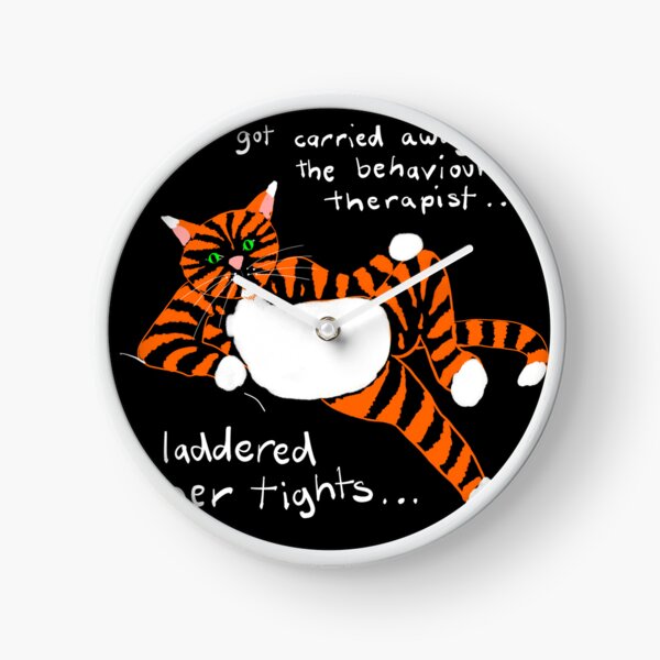 Therapy Gone Wrong POLITOCAT Clock