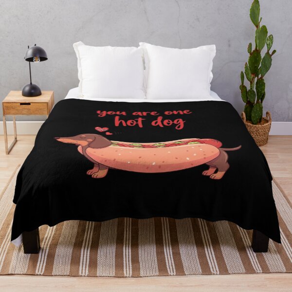 Item preview, Valentine You are One Hot Dog Cute Dachshund Wiener Dog designed and sold by OlakunleOloroz.