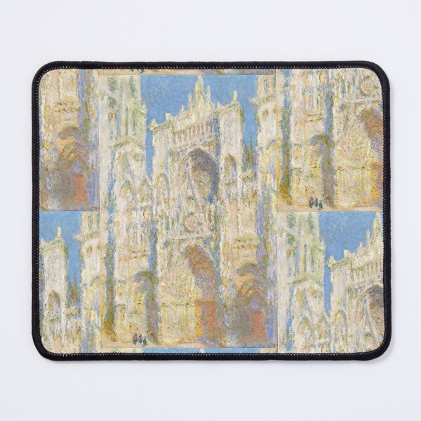 Item preview, Rouen Cathedral West Facade Sunlight by Claude Monet: Impressionist Architecture Poster designed and sold by artofuniverse.