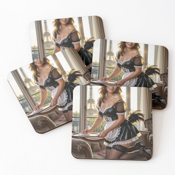 Item preview, Brunette Maid in Paris Apartment designed and sold by CathryneDelamort.