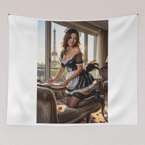Item preview, Brunette Maid in Paris Apartment designed and sold by CathryneDelamort.