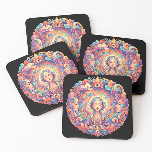 Item preview, Emotional Psychedelic Portrait designed and sold by LucieLuz.