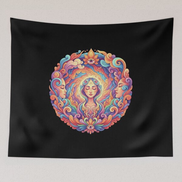 Item preview, Emotional Psychedelic Portrait designed and sold by LucieLuz.