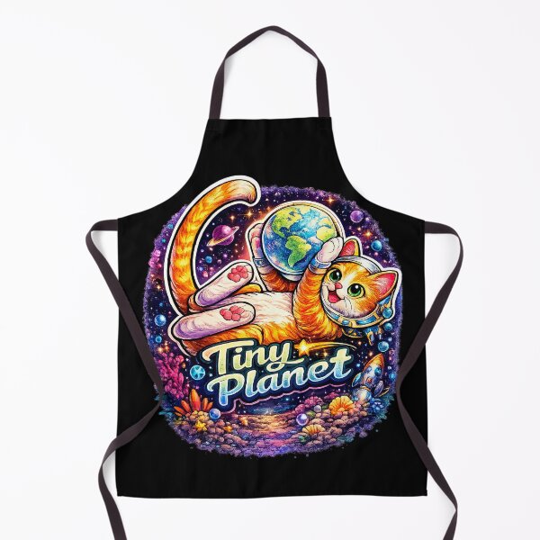 Item preview, Astronaut Cat Hugging Earth – Tiny Planet designed and sold by Dominik1994.