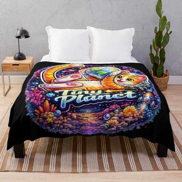 Item preview, Astronaut Cat Hugging Earth – Tiny Planet designed and sold by Dominik1994.
