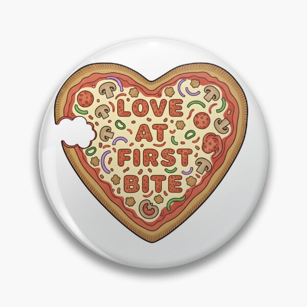 Item preview, Love at First Bite: Pizza Heart designed and sold by velveteclipseco.