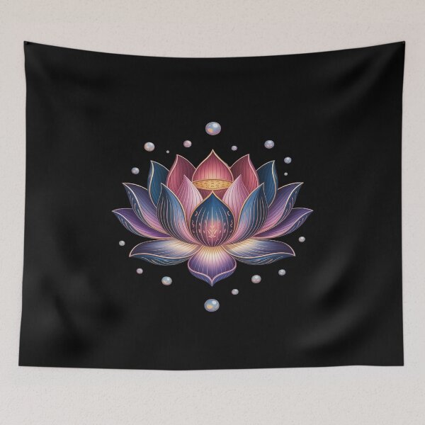 Item preview, Lotus Flower Japanese Zen Buddhism Yoga designed and sold by HORIZBoutique.