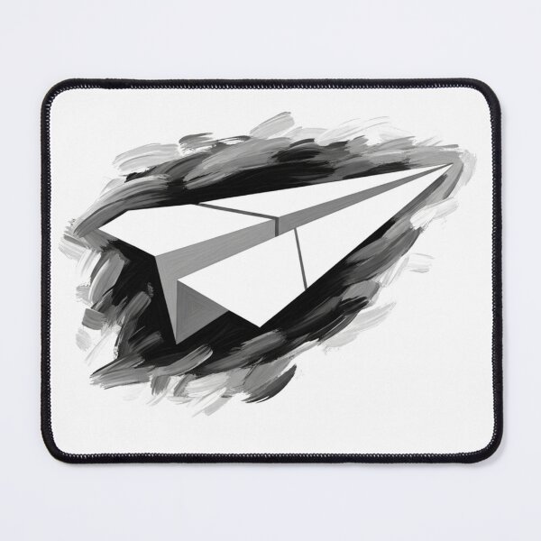 Item preview, Geometric Black White Paper Airplane Brushstroke Art designed and sold by INNER WINNER YOU.