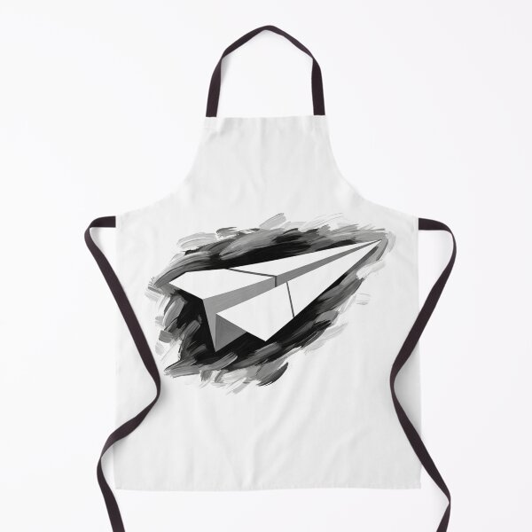Item preview, Geometric Black White Paper Airplane Brushstroke Art designed and sold by INNER WINNER YOU.