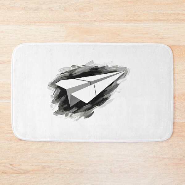 Item preview, Geometric Black White Paper Airplane Brushstroke Art designed and sold by INNER WINNER YOU.