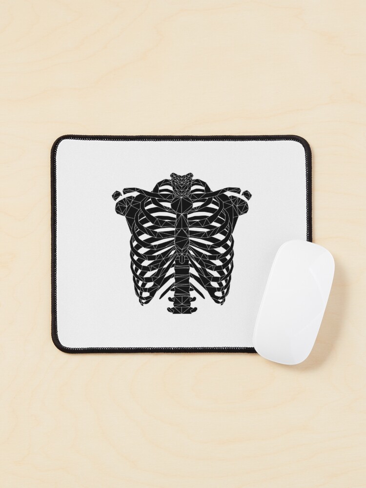Thumbnail 1 of 5, Mouse Pad, Geometric Low Poly Ribcage designed and sold by BotivaGB.