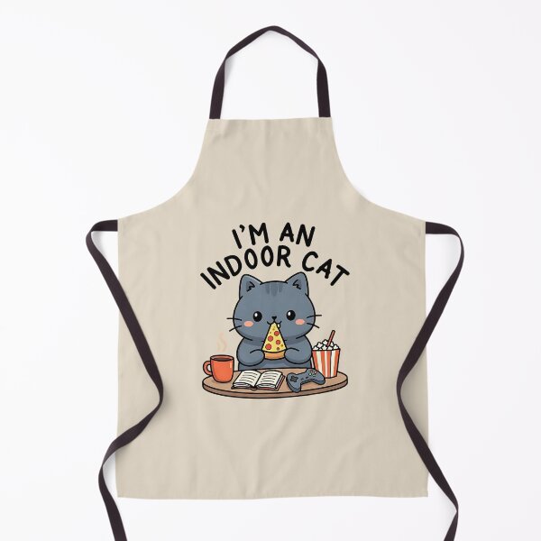 Item preview, I'm An Indoor Cat Game Cat Pizza designed and sold by dudelinart.