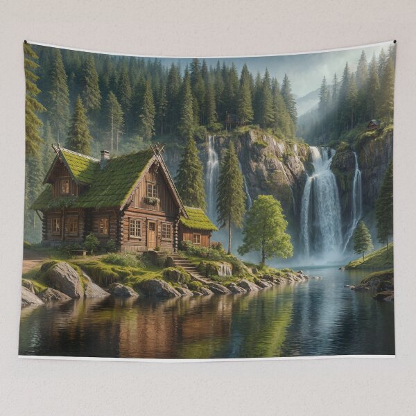Item preview, Serenity by the Falls designed and sold by Undersea Ai Art.
