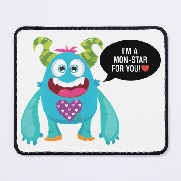 Item preview, I'm a Sucker for You Monster Sticker - Funny Green Dragon Valentine Art designed and sold by ZyxDes.