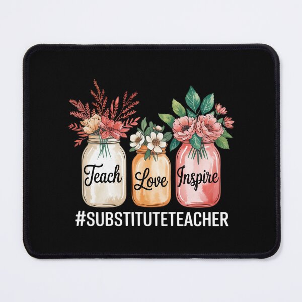 Item preview, Love Inspire Teach Jar Back To School Substitute Teacher designed and sold by HORIZBoutique.