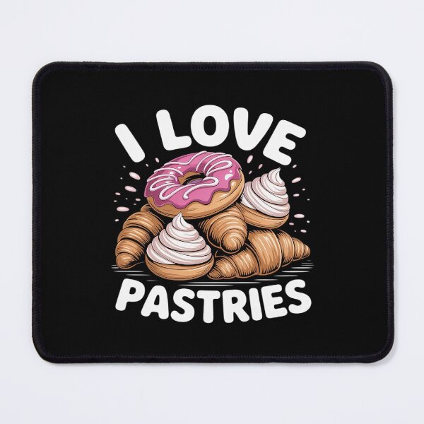 Item preview, Love Pastries Donuts Croissant Whipped Cream designed and sold by HORIZBoutique.