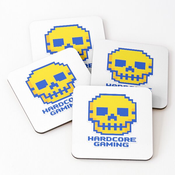 Item preview, Hardcore Gaming Pixel Skull Logo designed and sold by Mastermind-Art.