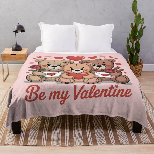 Item preview, Cute Valentine Bears – Be My Valentine designed and sold by Nimkaew.