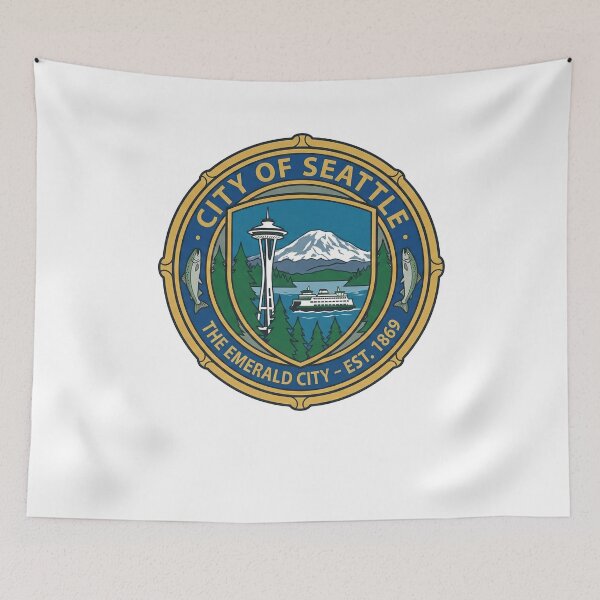 Item preview, Seattle Emerald City Space Needle Mount Rainier Ferry designed and sold by k3rstman1.