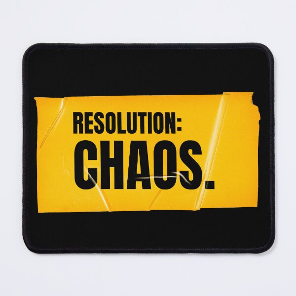 Item preview, Resolution: Chaos - Yellow Tape Aesthetics designed and sold by Wow.Monique.