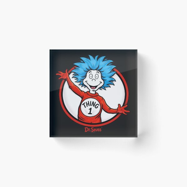 Item preview, Thing 1 Inspired Cartoon Emblem Graphic designed and sold by Deenx35.