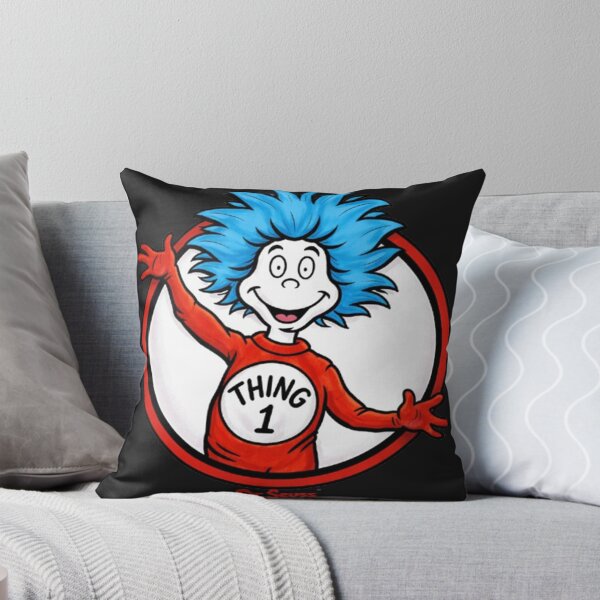 Item preview, Thing 1 Inspired Cartoon Emblem Graphic designed and sold by Deenx35.