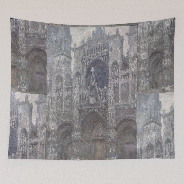 Item preview, The Cathedral in Rouen the Portal Grey Weather by Claude Monet: Impressionist Poster designed and sold by artofuniverse.