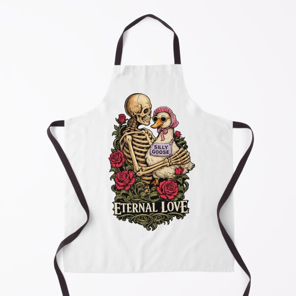 Item preview, Eternal Love – Gothic Skeleton & Silly Goose Dark Romance Art designed and sold by PRfoxy.