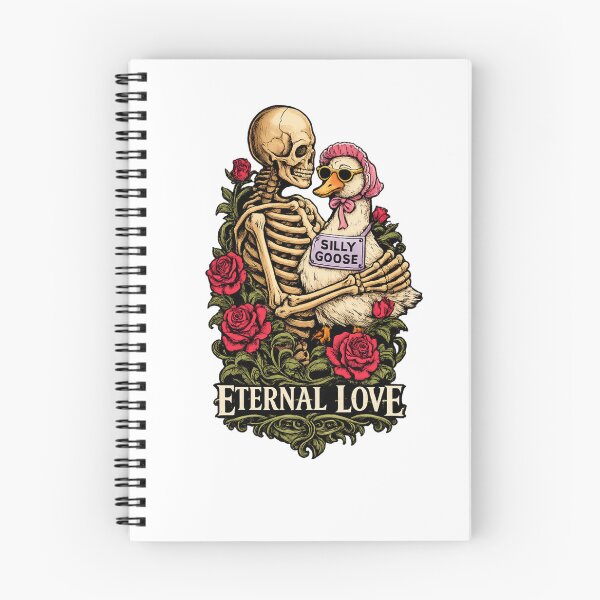 Item preview, Eternal Love – Gothic Skeleton & Silly Goose Dark Romance Art designed and sold by PRfoxy.