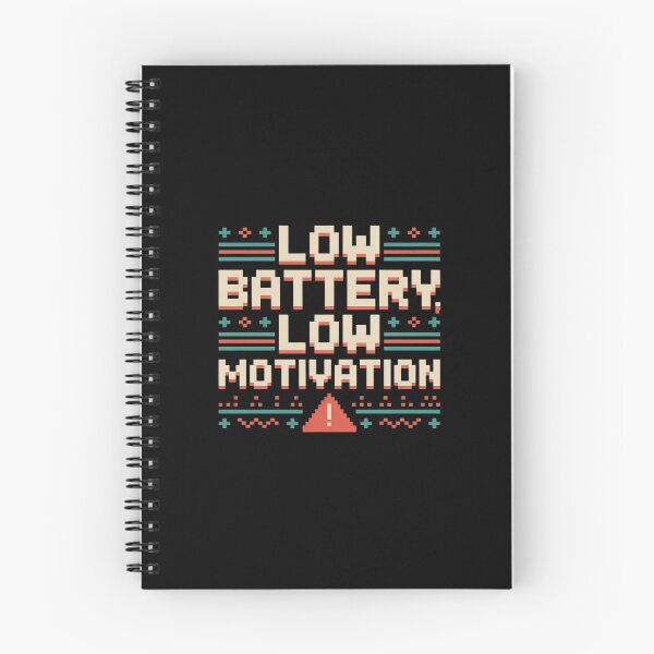 Item preview, Low Battery Low Motivation Pixel Funny Gamer & Coder designed and sold by HORIZBoutique.