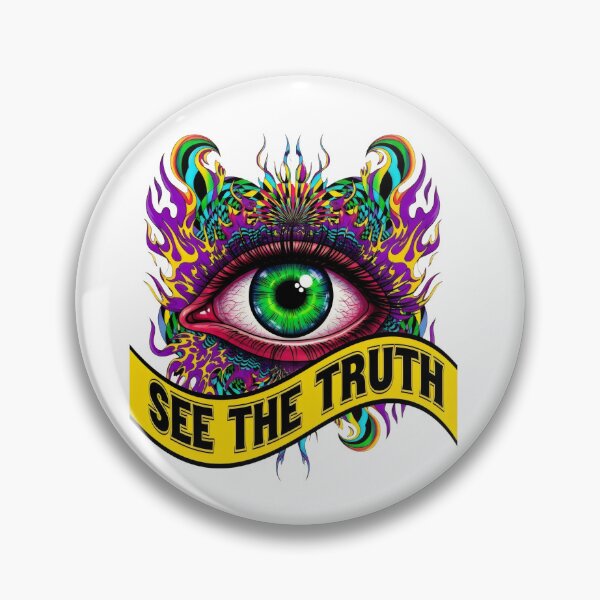 Item preview, Psychedelic All-Seeing Eye Art – See the Truth, Trippy Visionary Third Eye Spiritual Design designed and sold by Luminari Creations.