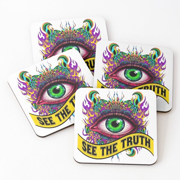 Item preview, Psychedelic All-Seeing Eye Art – See the Truth, Trippy Visionary Third Eye Spiritual Design designed and sold by Luminari Creations.