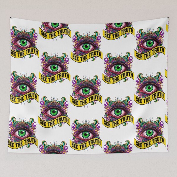 Item preview, Psychedelic All-Seeing Eye Art – See the Truth, Trippy Visionary Third Eye Spiritual Design designed and sold by Luminari Creations.