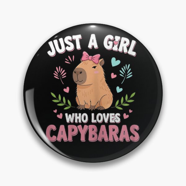 Item preview, Just a Girl who Loves Capybaras Cute Capybara Lover Art for Men Women Kids , Capybara Gift Lover  designed and sold by DZIRI NAJAT.