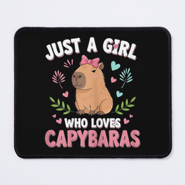 Item preview, Just a Girl who Loves Capybaras Cute Capybara Lover Art for Men Women Kids , Capybara Gift Lover designed and sold by DZIRI NAJAT.
