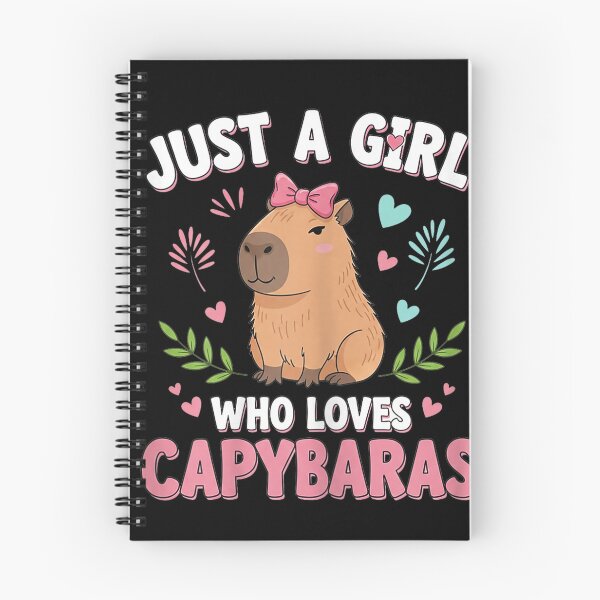 Item preview, Just a Girl who Loves Capybaras Cute Capybara Lover Art for Men Women Kids , Capybara Gift Lover  designed and sold by DZIRI NAJAT.