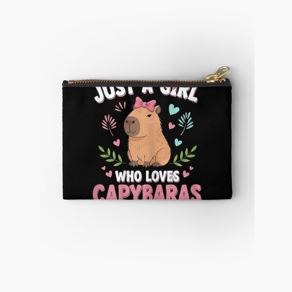 Item preview, Just a Girl who Loves Capybaras Cute Capybara Lover Art for Men Women Kids , Capybara Gift Lover  designed and sold by DZIRI NAJAT.