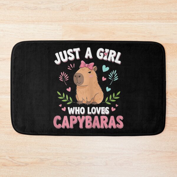 Item preview, Just a Girl who Loves Capybaras Cute Capybara Lover Art for Men Women Kids , Capybara Gift Lover  designed and sold by DZIRI NAJAT.