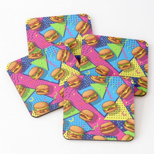 Item preview, Pixel Art Retro Burger Junk Food Pattern designed and sold by Brendan Arthur Ring.