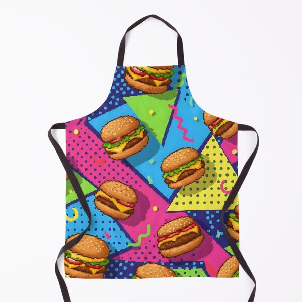 Item preview, Pixel Art Retro Burger Junk Food Pattern designed and sold by Brendan Arthur Ring.