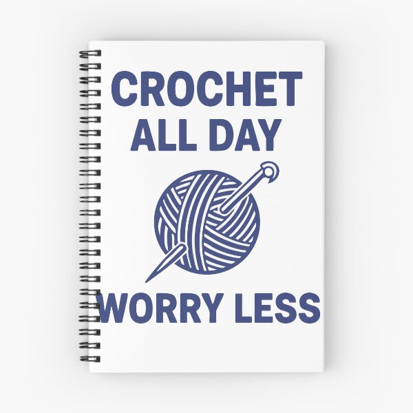 Item preview, Yarn Lovers Crochet All Day Worry Less Funny designed and sold by LuminOrb.