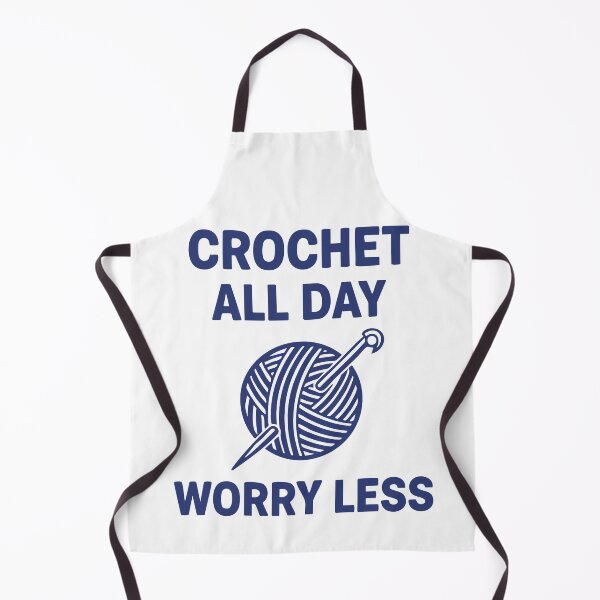 Item preview, Yarn Lovers Crochet All Day Worry Less Funny designed and sold by LuminOrb.