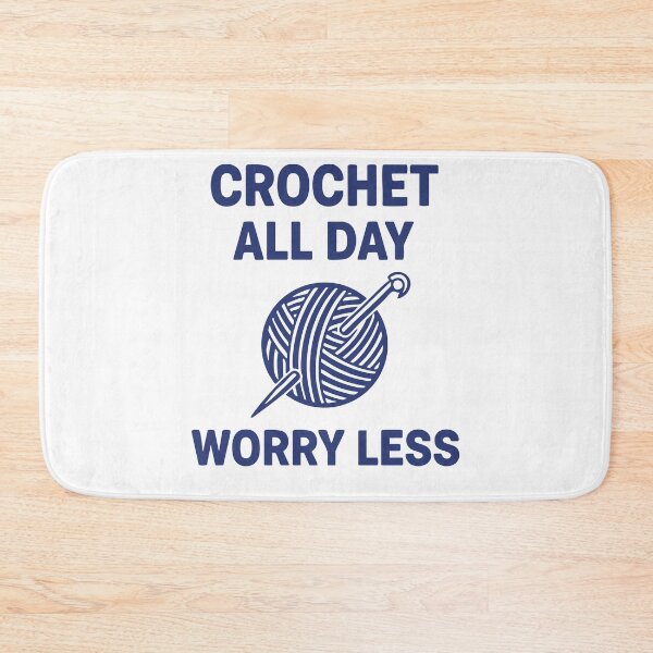 Item preview, Yarn Lovers Crochet All Day Worry Less Funny designed and sold by LuminOrb.