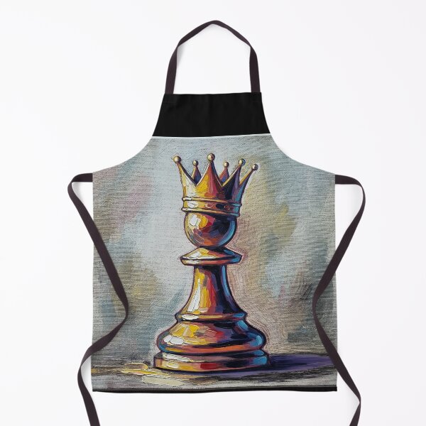 Item preview, Regal Chess Pawn Painting Fine Art Impasto Crown King Art designed and sold by INNER WINNER YOU.