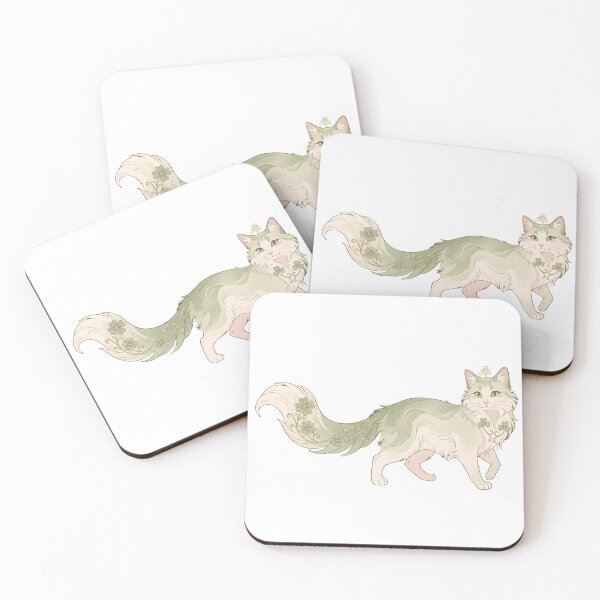 Item preview, Irish cat Wildflower Cat – Soft Botanical Fantasy Illustration designed and sold by KivaroArt.