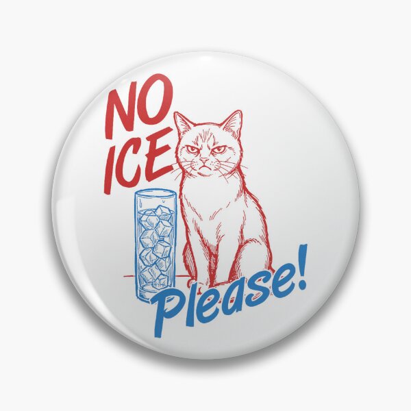 Item preview, No Ice Please! Funny Anti-Ice Cat designed and sold by KevinorNorris.