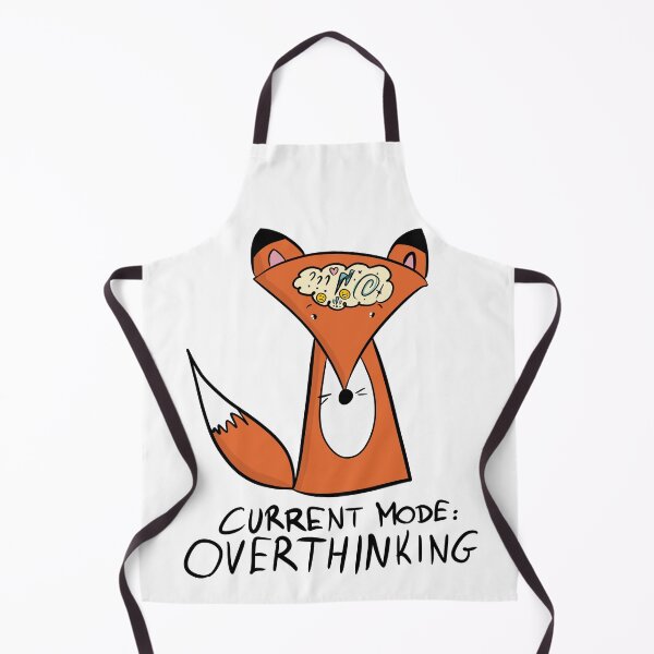 Item preview, Current Mode: Overthinking Fox - Cute Anxiety Art designed and sold by DesignFreakArt.